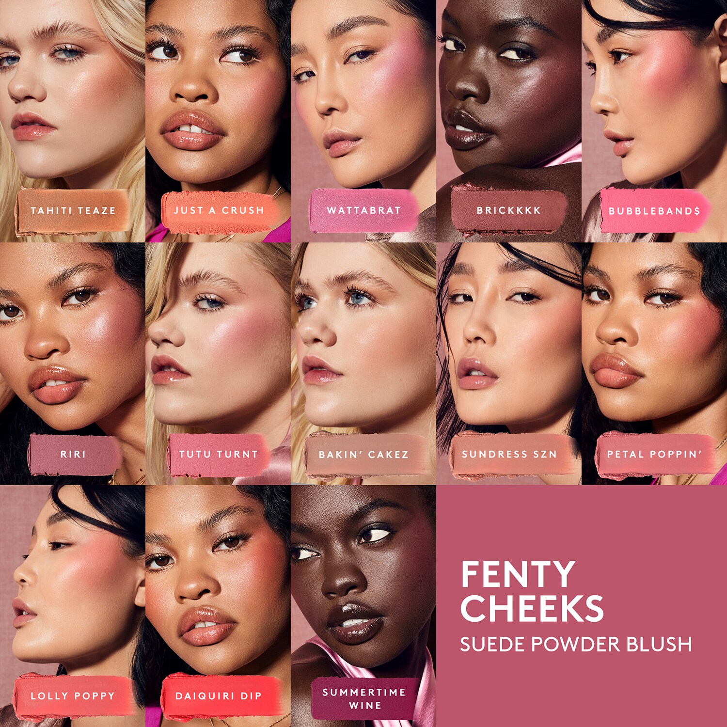 Пудровые румяна Fenty Cheeks Fenty Beauty, sundress szn (4 g) — фото 4