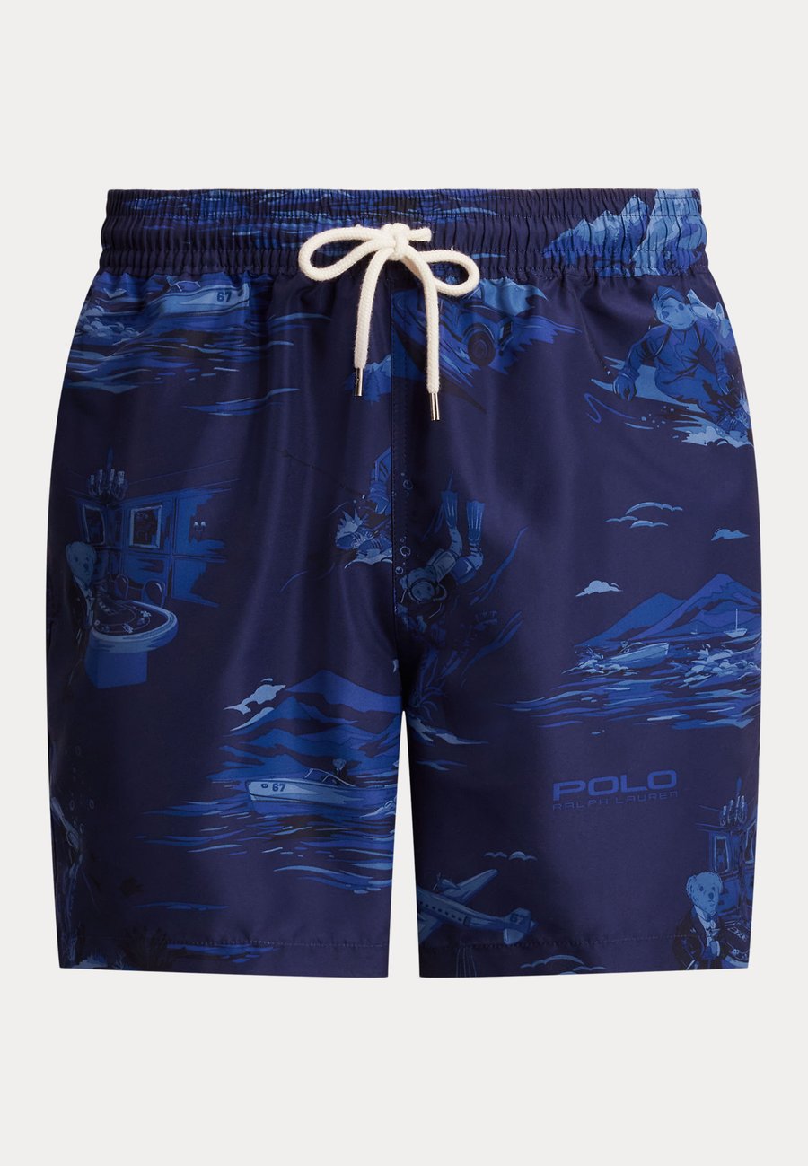 Шорты для плавания Polo Ralph Lauren 5.75-INCH TRAVELER POLO BEAR SWIM TRUNK, Spy Bear/Blue — фото 4