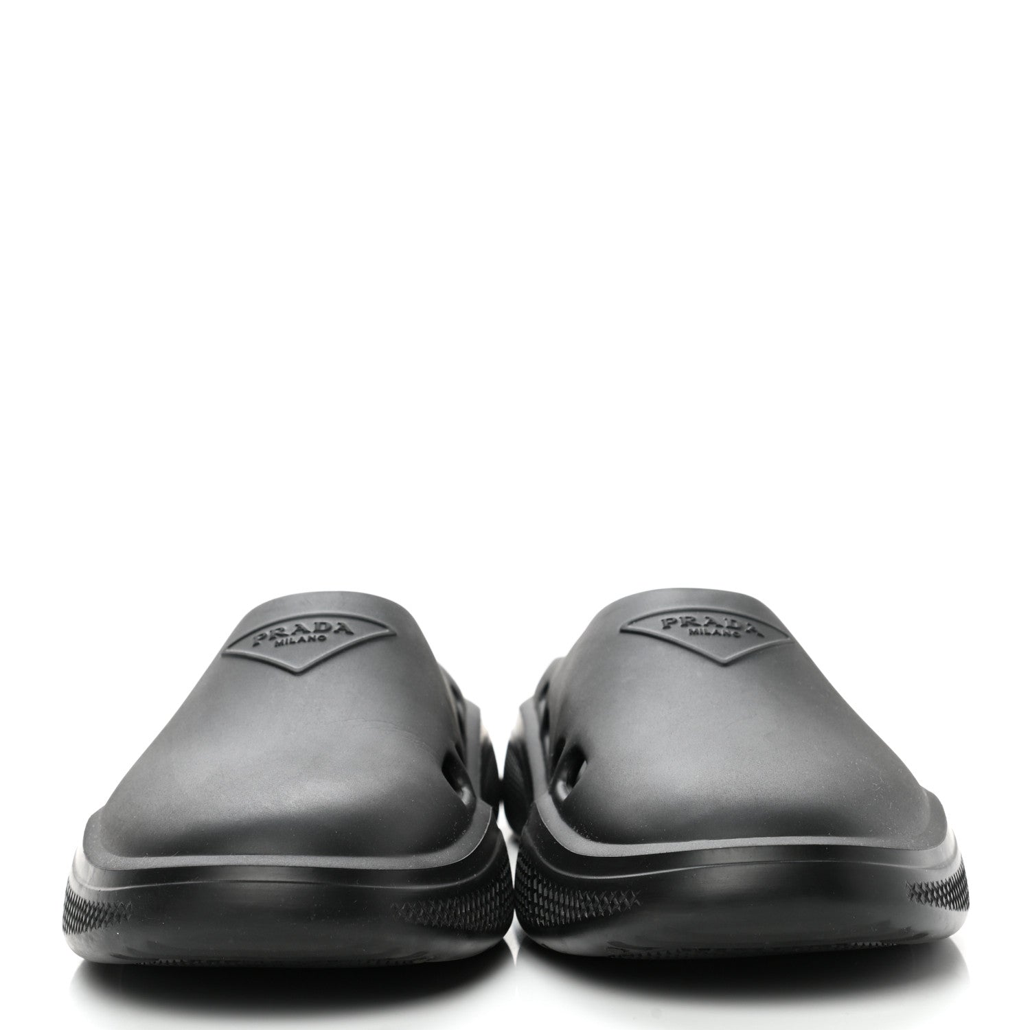 Тапочки (WMNS) PRADA Foam Rubber Mules 'Black' 1S811M_3LKD_F0002_F_025, черный — фото 4