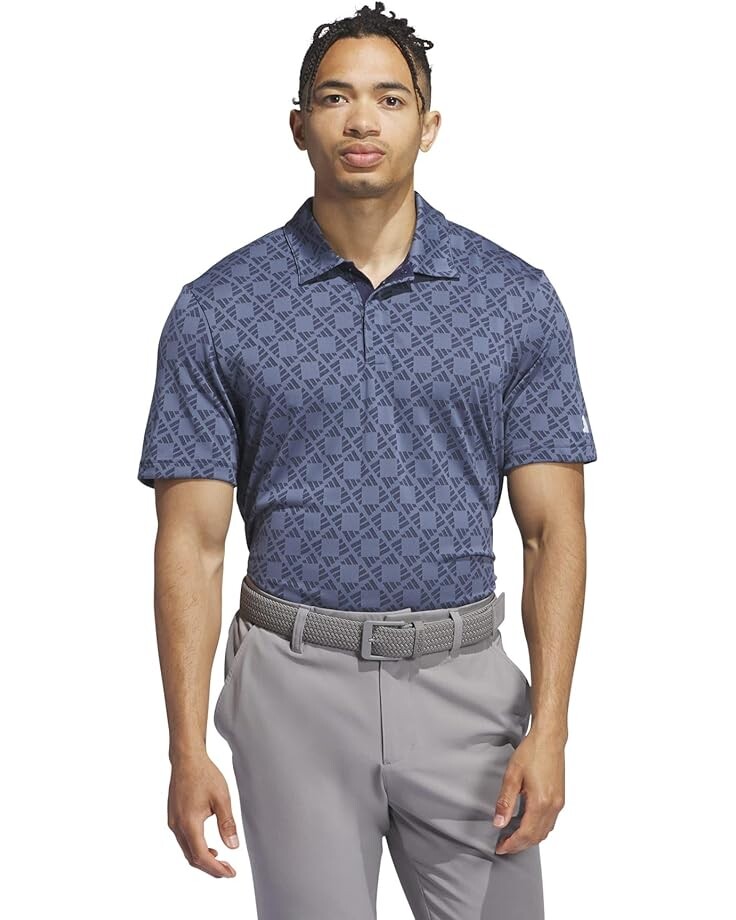 

Поло adidas Golf Ultimate 365 Tour Heat.Rdy Jacquard Polo, темно-синий