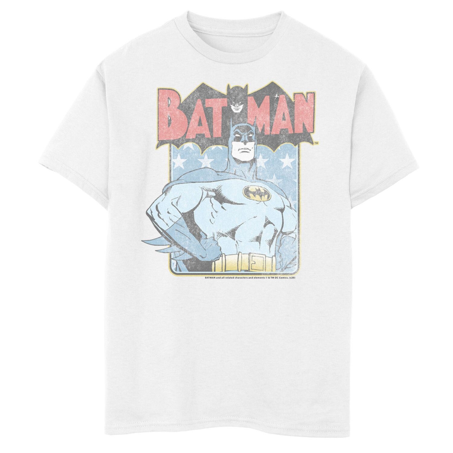 

Винтажная футболка с плакатом и комиксами DC Comics для мальчиков 8–20 лет с Бэтменом Licensed Character