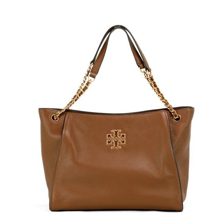 

Сумка-тоут Britten Small Moose из шагреневой кожи Tory Burch