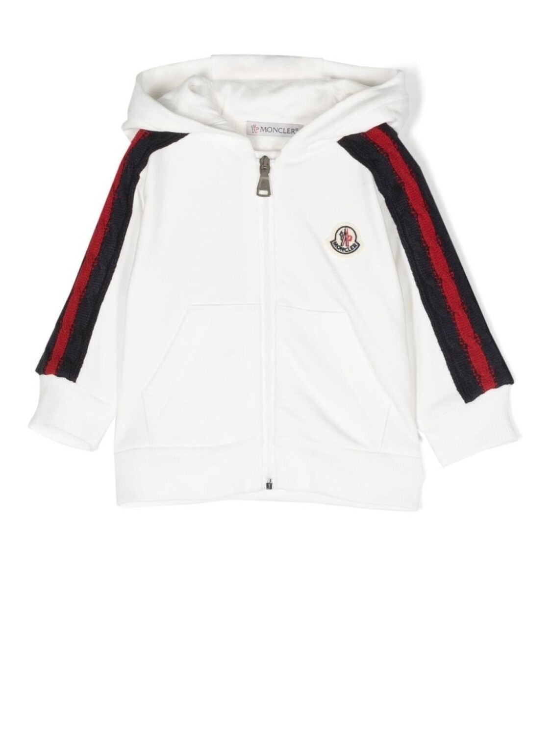 

Moncler Enfant худи с нашивкой-логотипом, белый