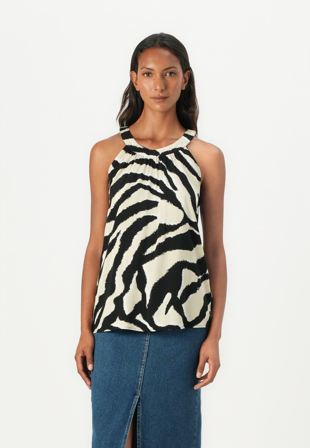 

Блуза AMERICAN NECKLINE TOM TAILOR, черный