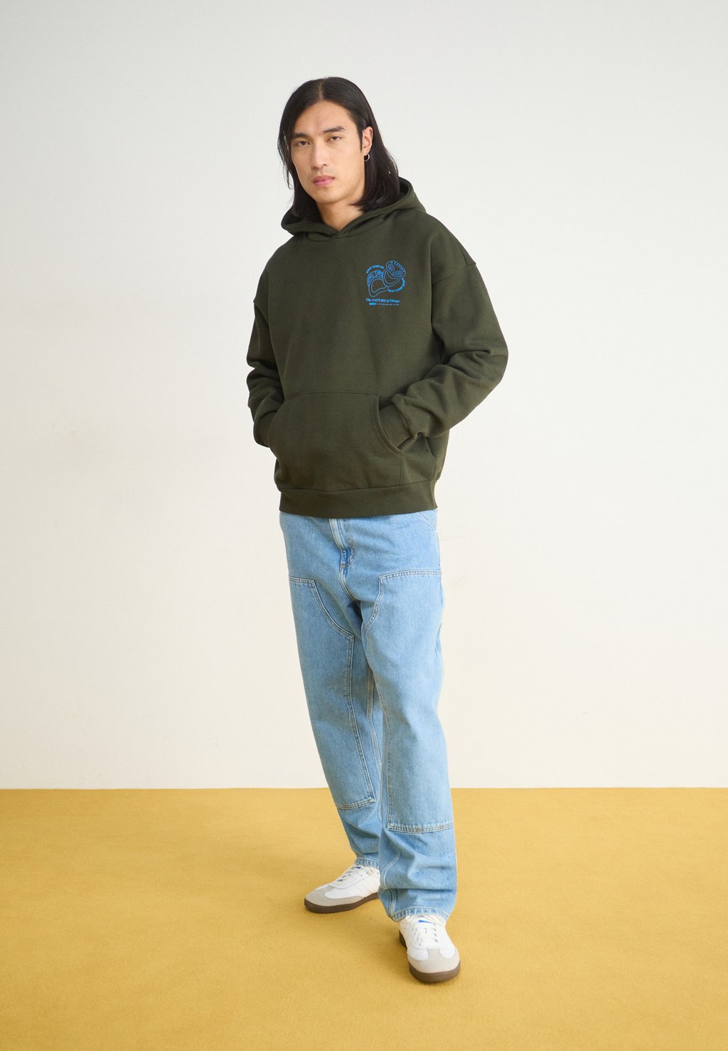 

Толстовка с капюшоном NATURE EXTRA HEAVY HOOD Obey Clothing, коричневый
