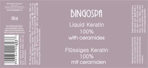 Жидкий кератин BINGOSPA 100% с керамидами для поврежденных волос Bingospa — фото 2