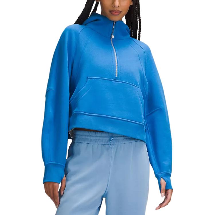 

Свободная худи с полумолнией из серии Scuba для женщин Lululemon, Beam синий/BEBL