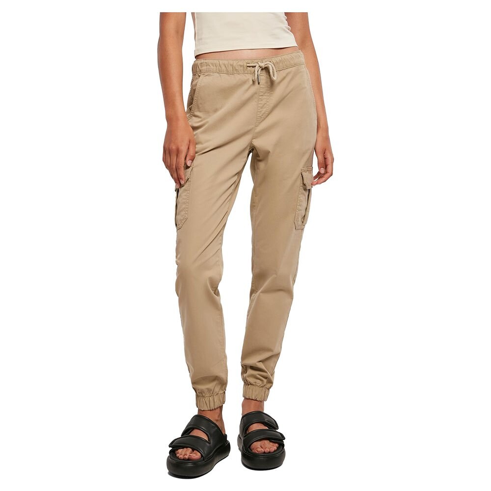 

Брюки Urban Classics High Waist Cargo, бежевый
