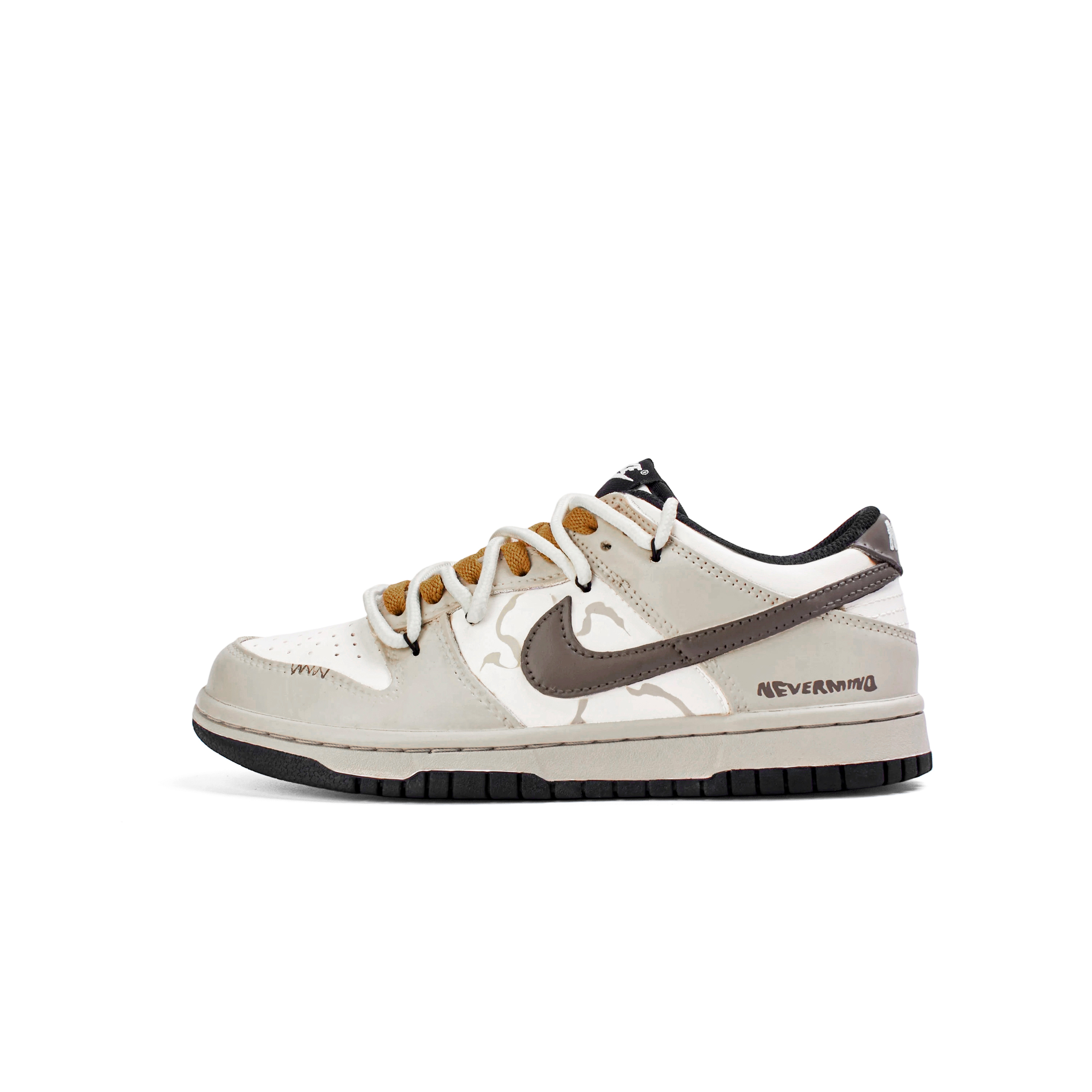 

Nike Кроссовки для скейтбординга dunk 'black' устойчивые к истиранию облегченные с амортизацией низкие khaki для детей