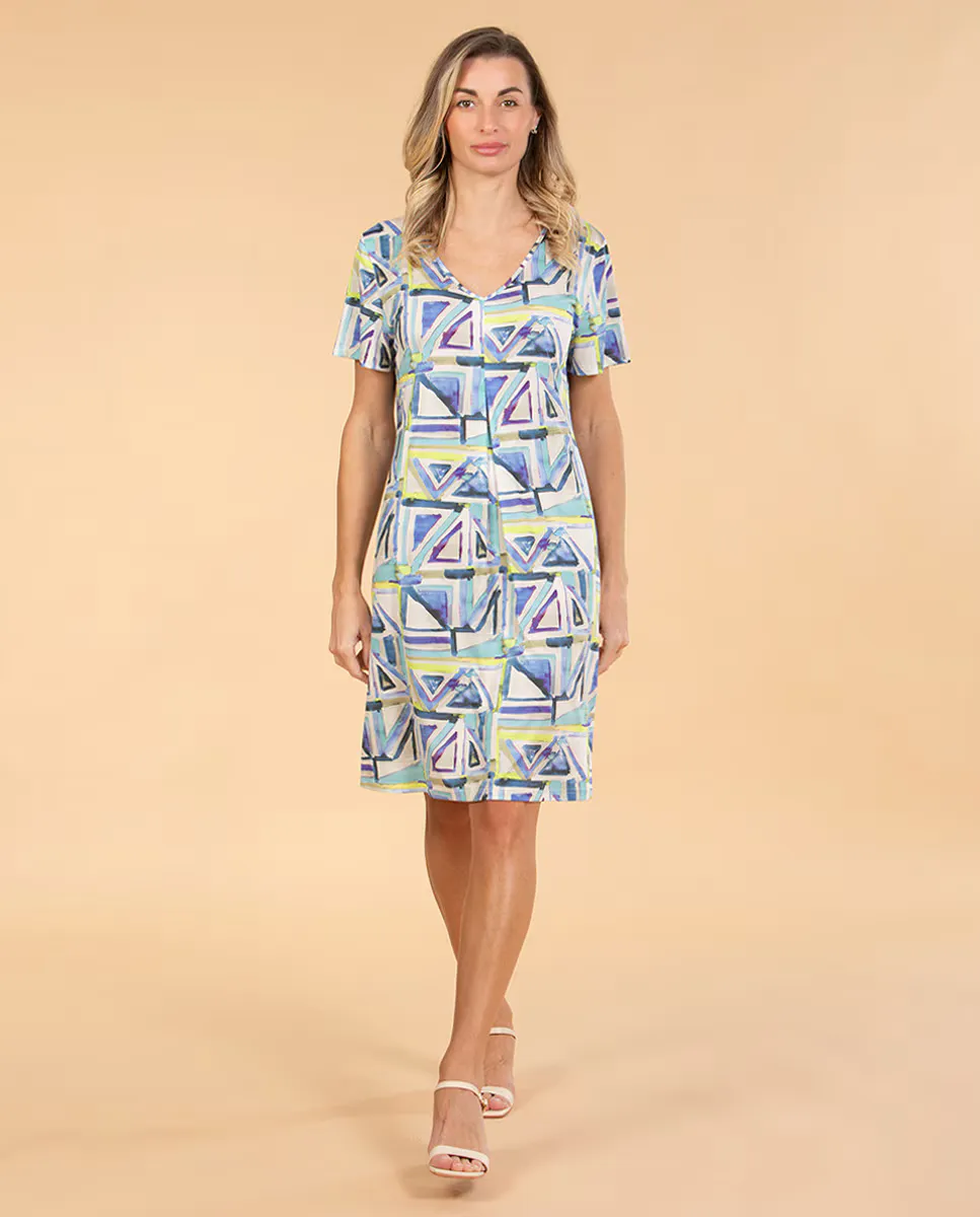 

Домашнее платье с коротким рукавом Mitjans, мультиколор