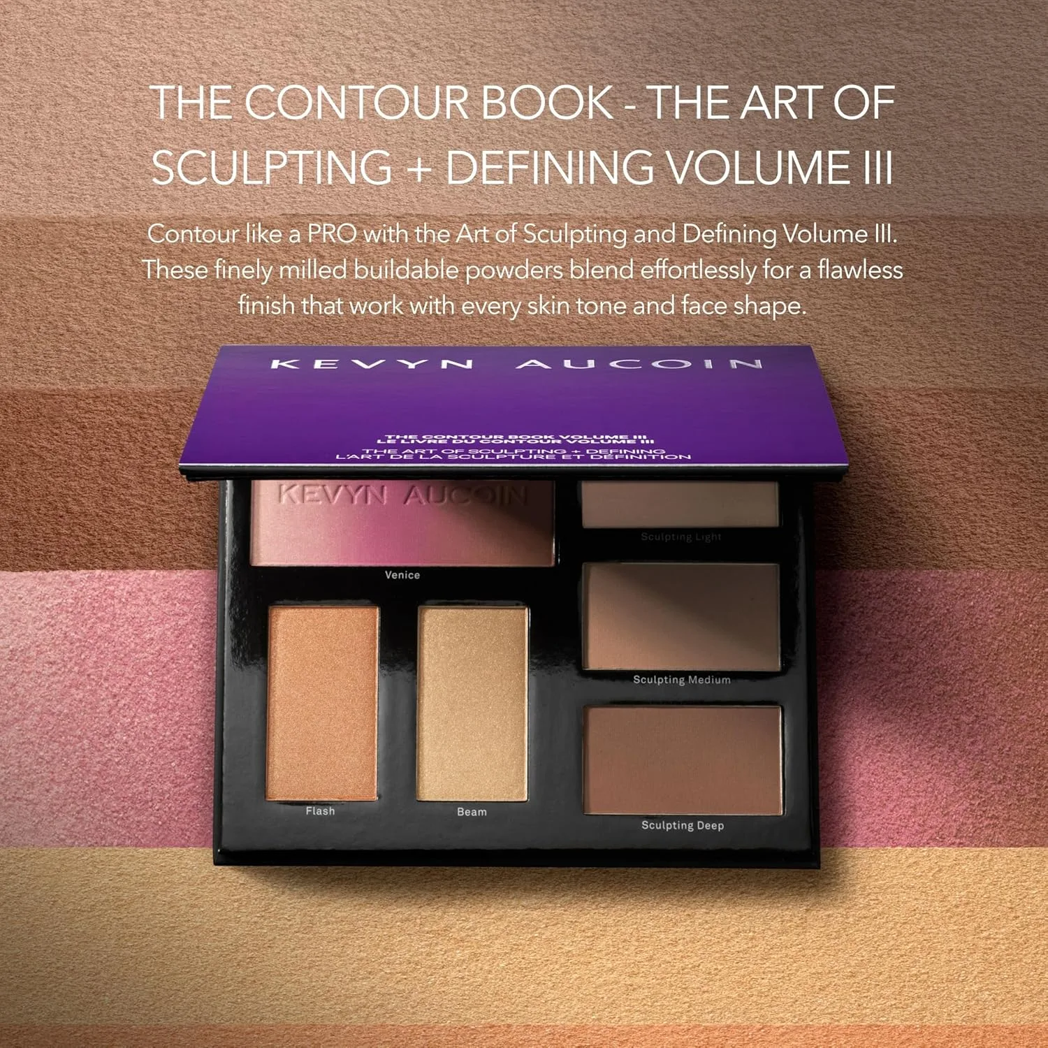Kevyn Aucoin Sculpt and Define Contour Book: универсальная палетка для контуринга 1 штука (1 шт.), VOLUME 3 — фото 2