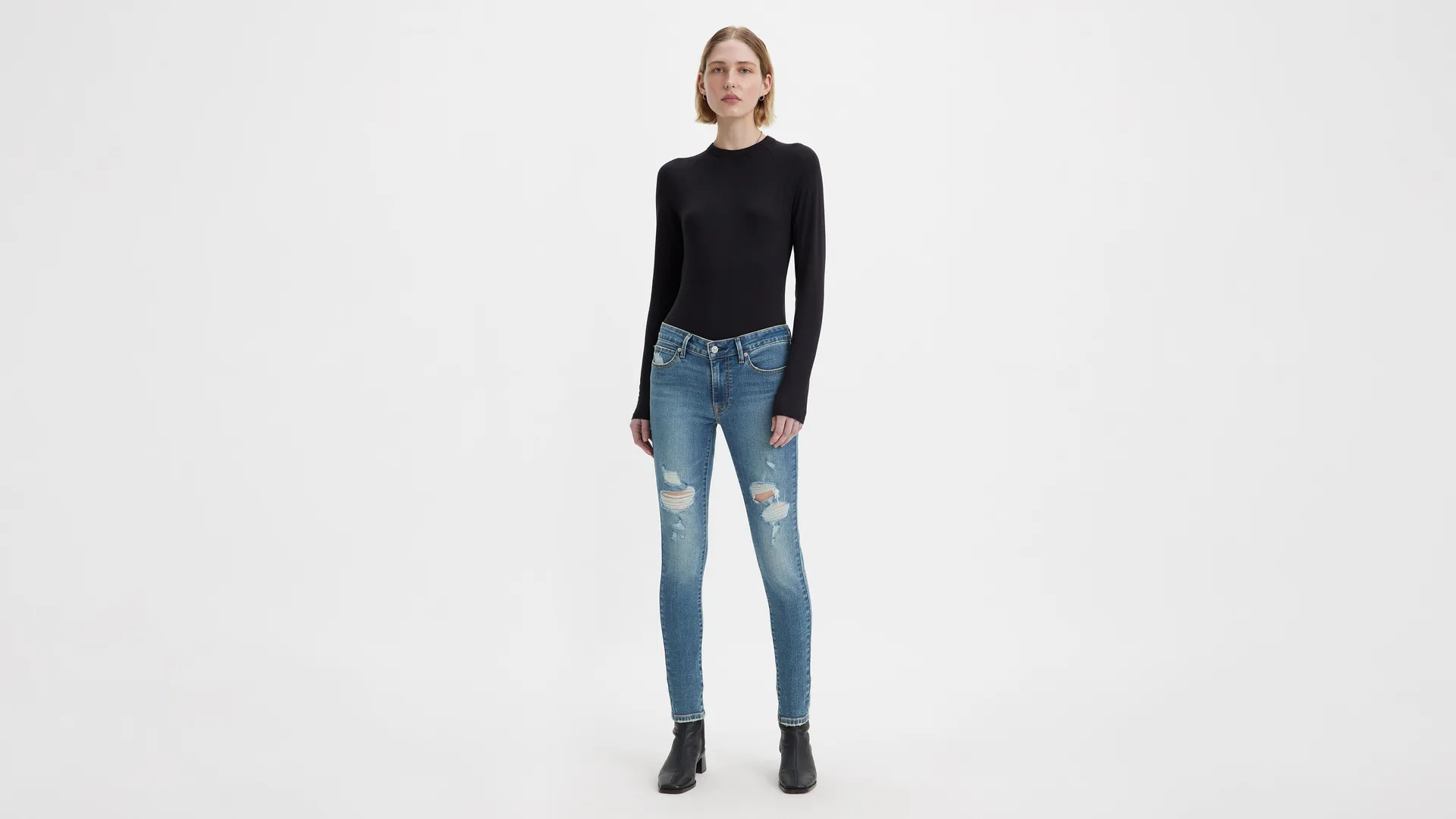 

711 женские джинсы скинни Levi's, цвет Not Now - Medium Wash