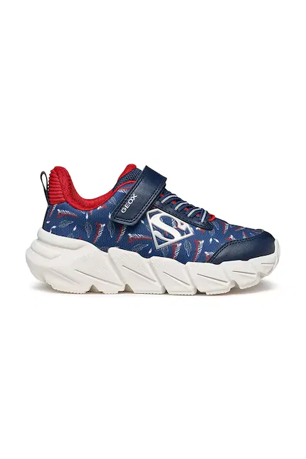 Кроссовки детские FLEXYPER FAST Superman Geox, синий — фото 2