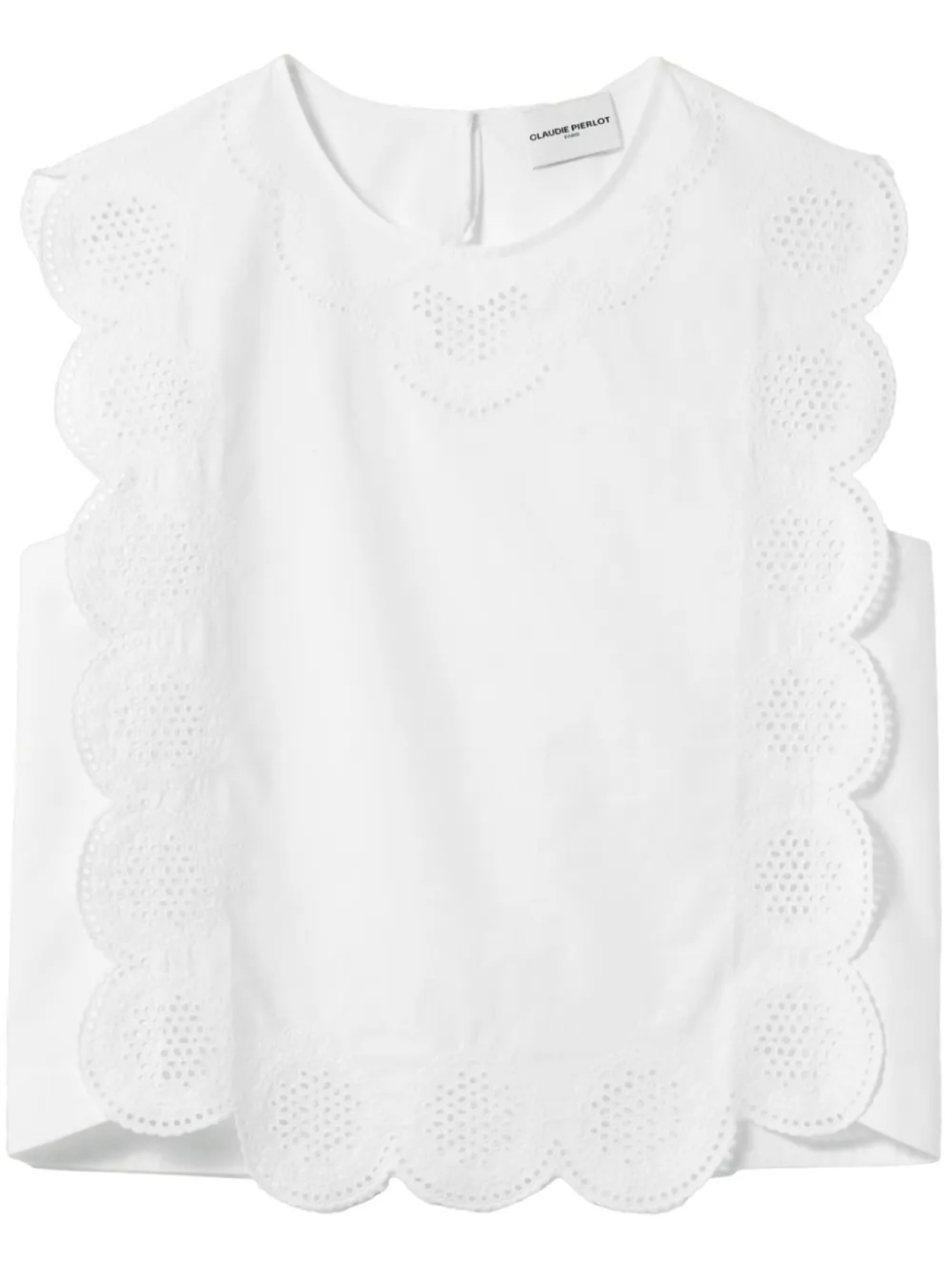 

Claudie Pierlot блузка с фестонами, белый