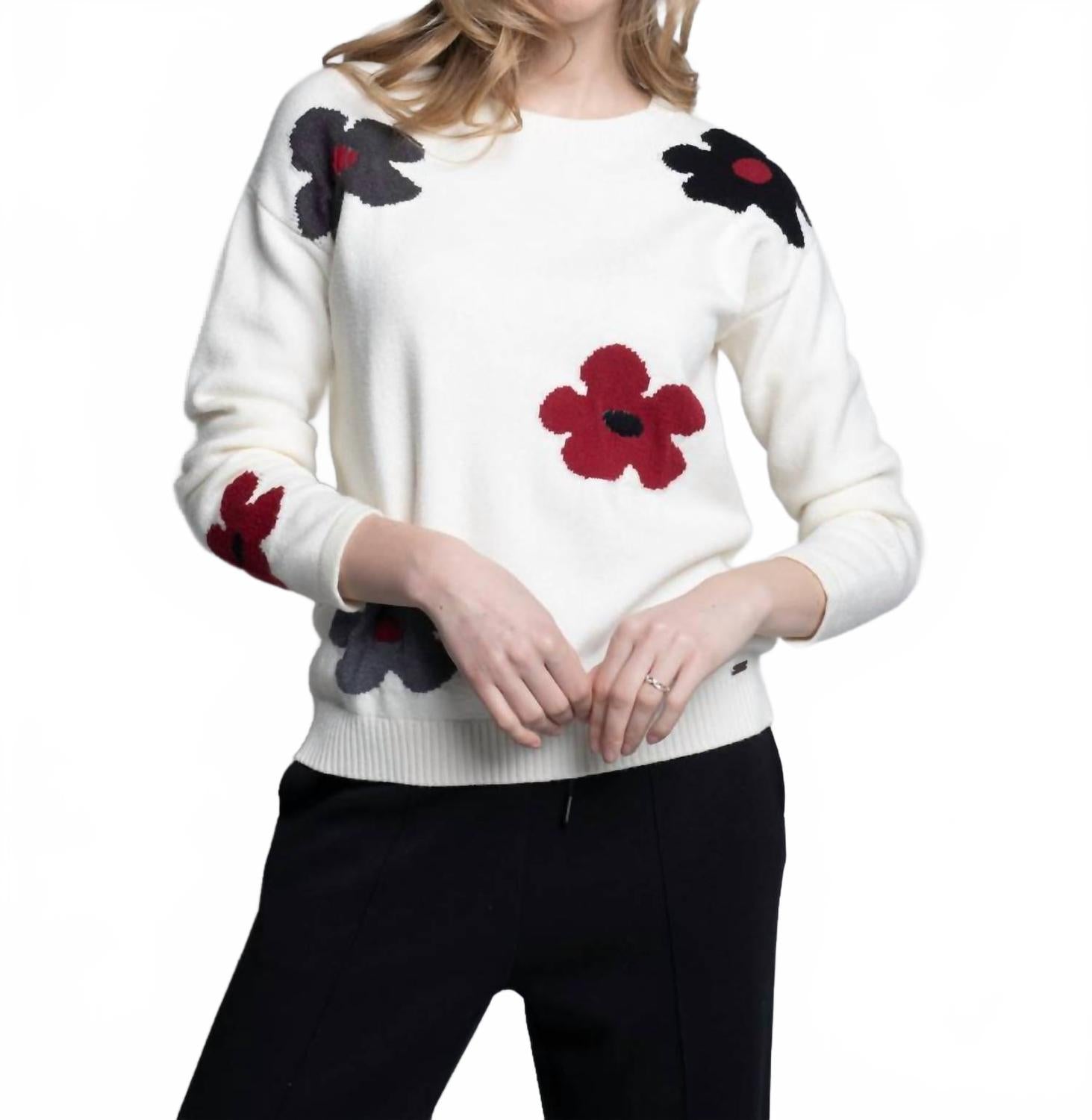 

Свитер с цветочным принтом в оттенке «бежевый» Picadilly, кремовый