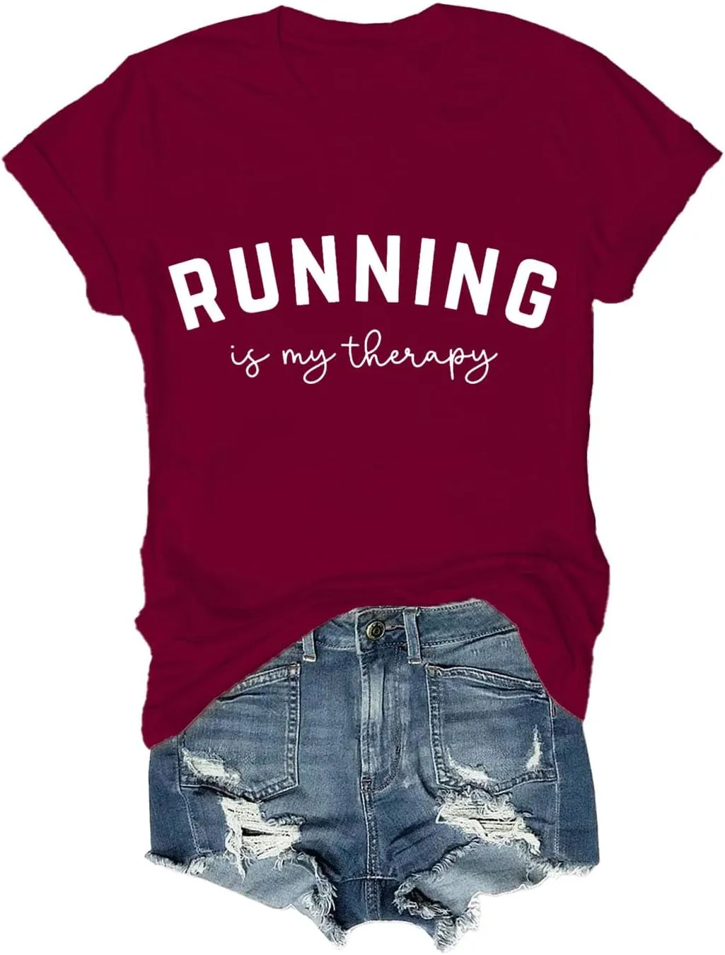 

Футболка для бегунов Running is My Therapy LNDOCAI