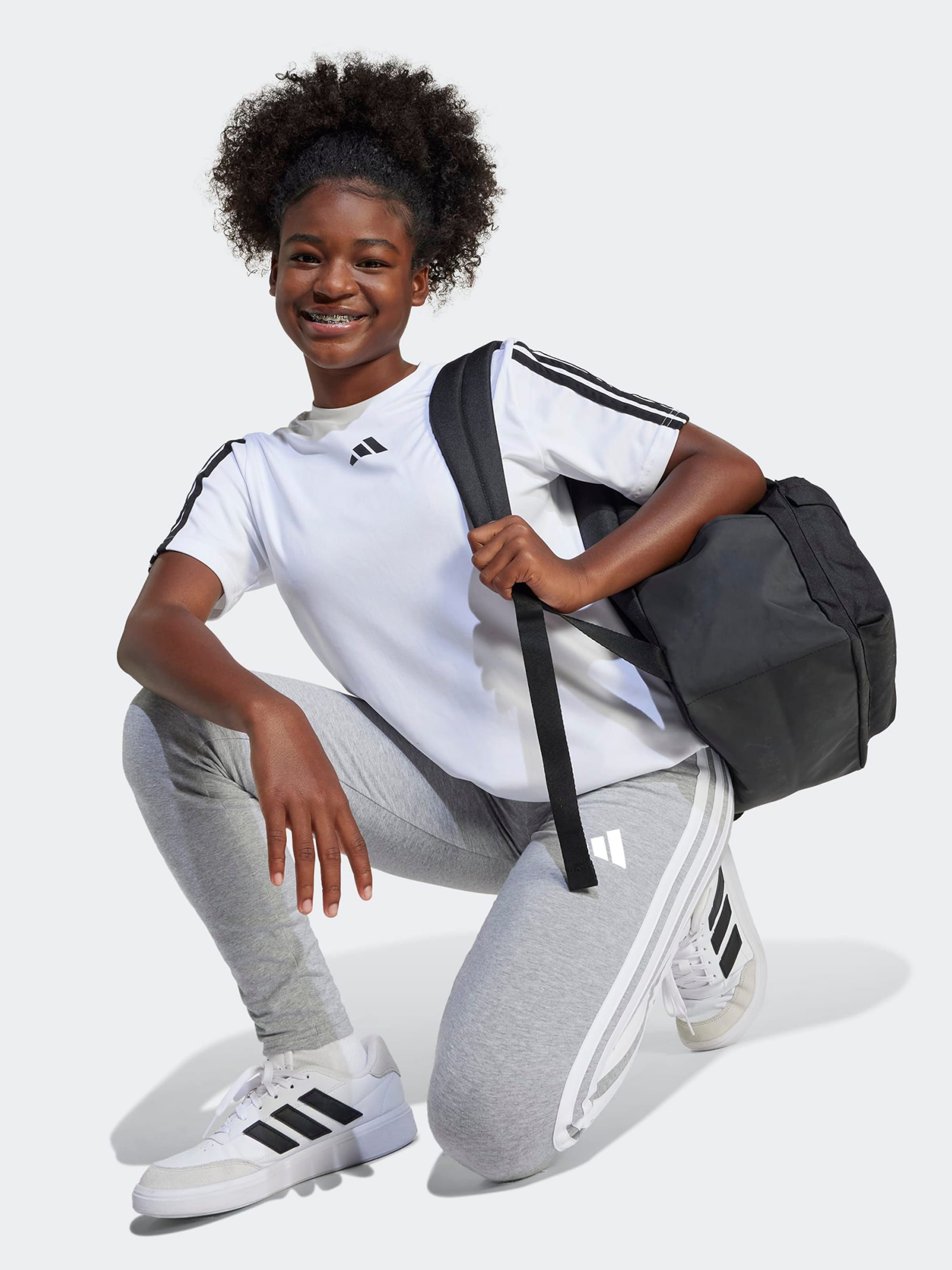 Adidas Sportswear Узкие спортивные штаны 'Essentials' в крапчатом сером — фото 2