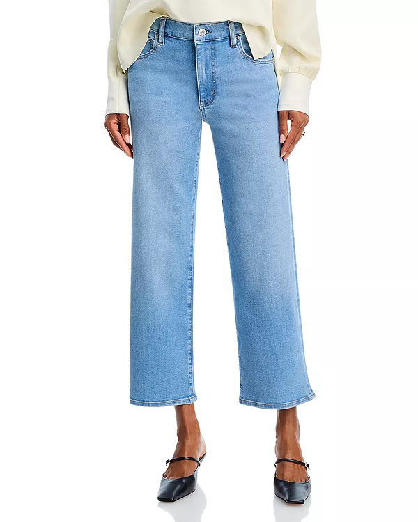 

Свободные джинсы с высокой талией для медового месяца Frame, синий