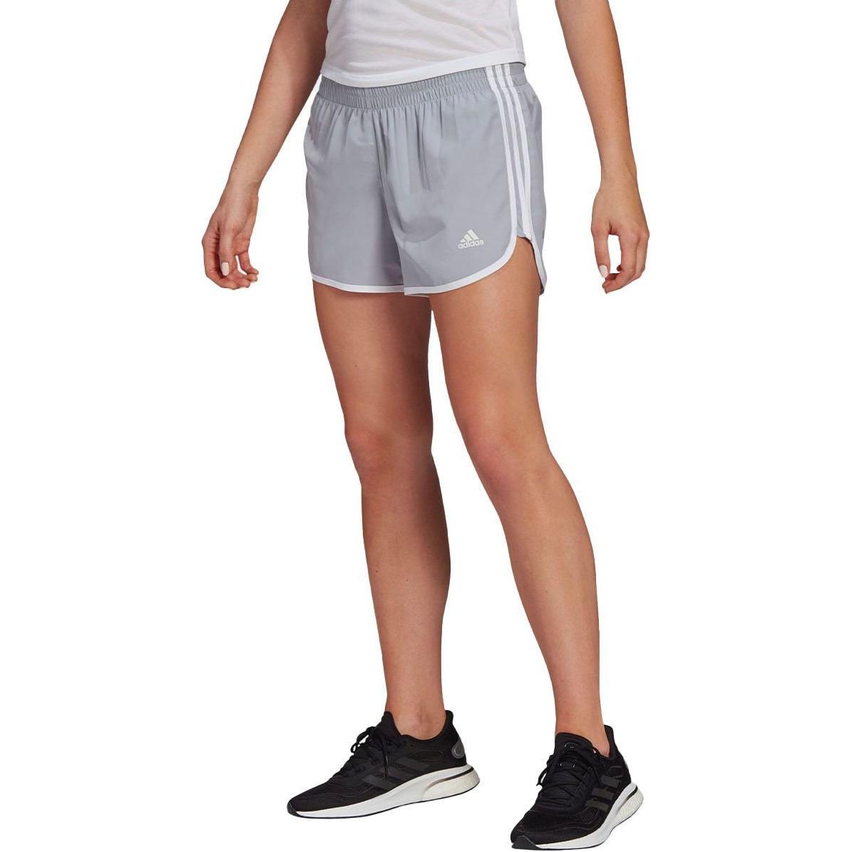 Шорты Free Shipping With AdiClub Marathon 20 Shorts Adidas, светло-серебристый — фото 3