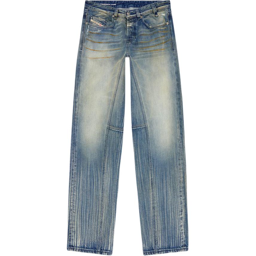 

2001 D Macro прямые джинсы DIESEL, синий