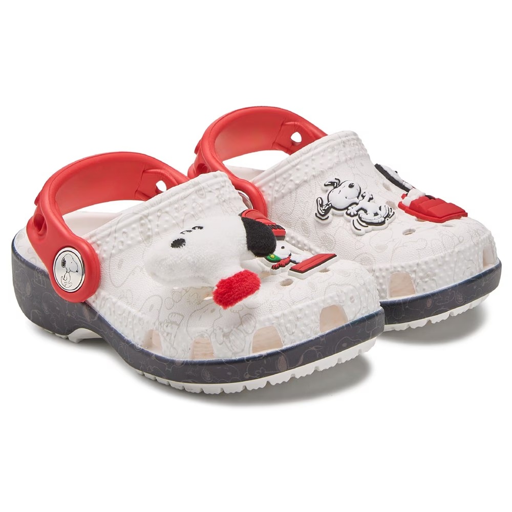 

Детские сабо Crocs Kids' peanuts classic clog toddler, peanuts multi