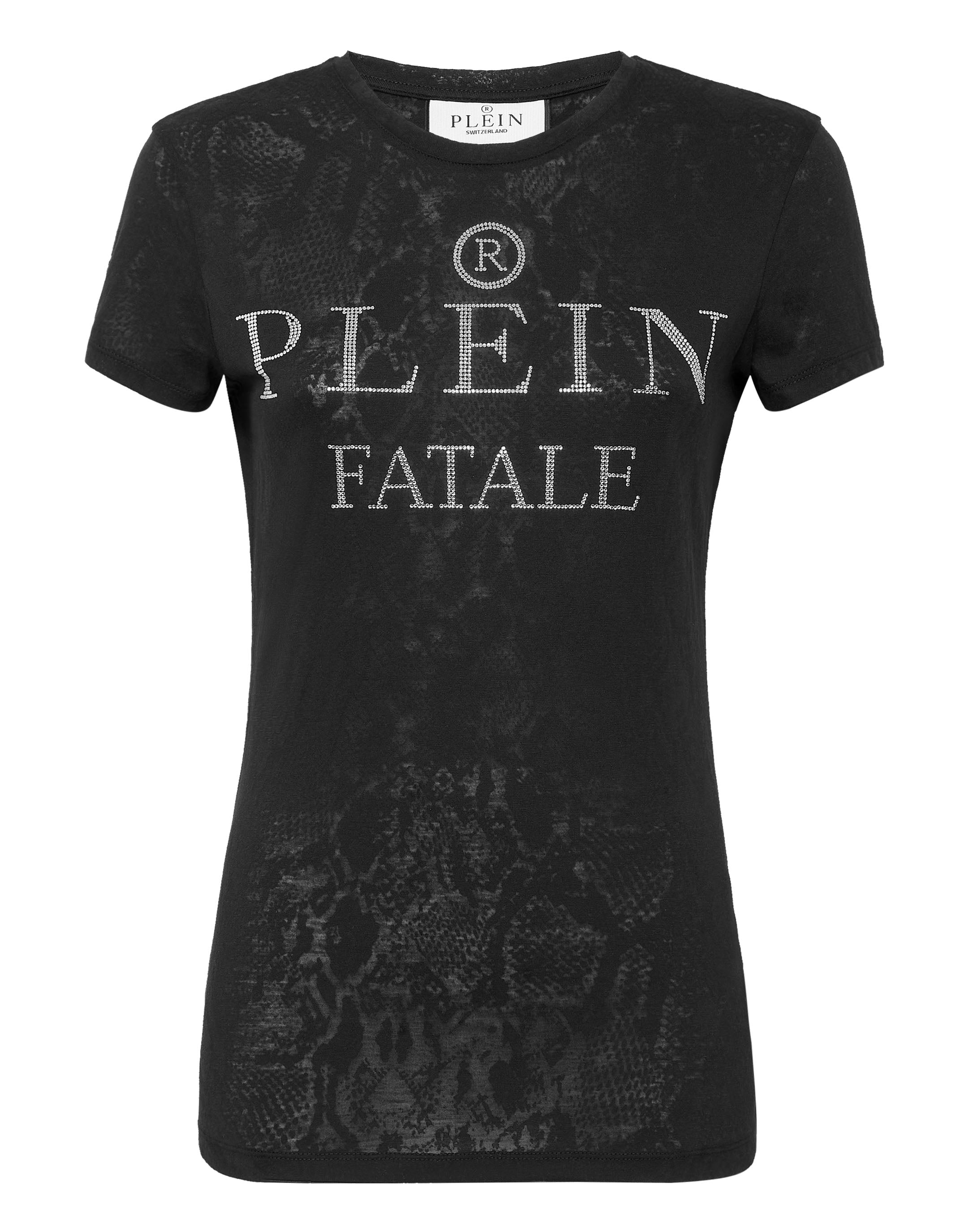 

Футболка с круглым вырезом SS Sexy Pure Fit со стразами PHILIPP PLEIN, черный