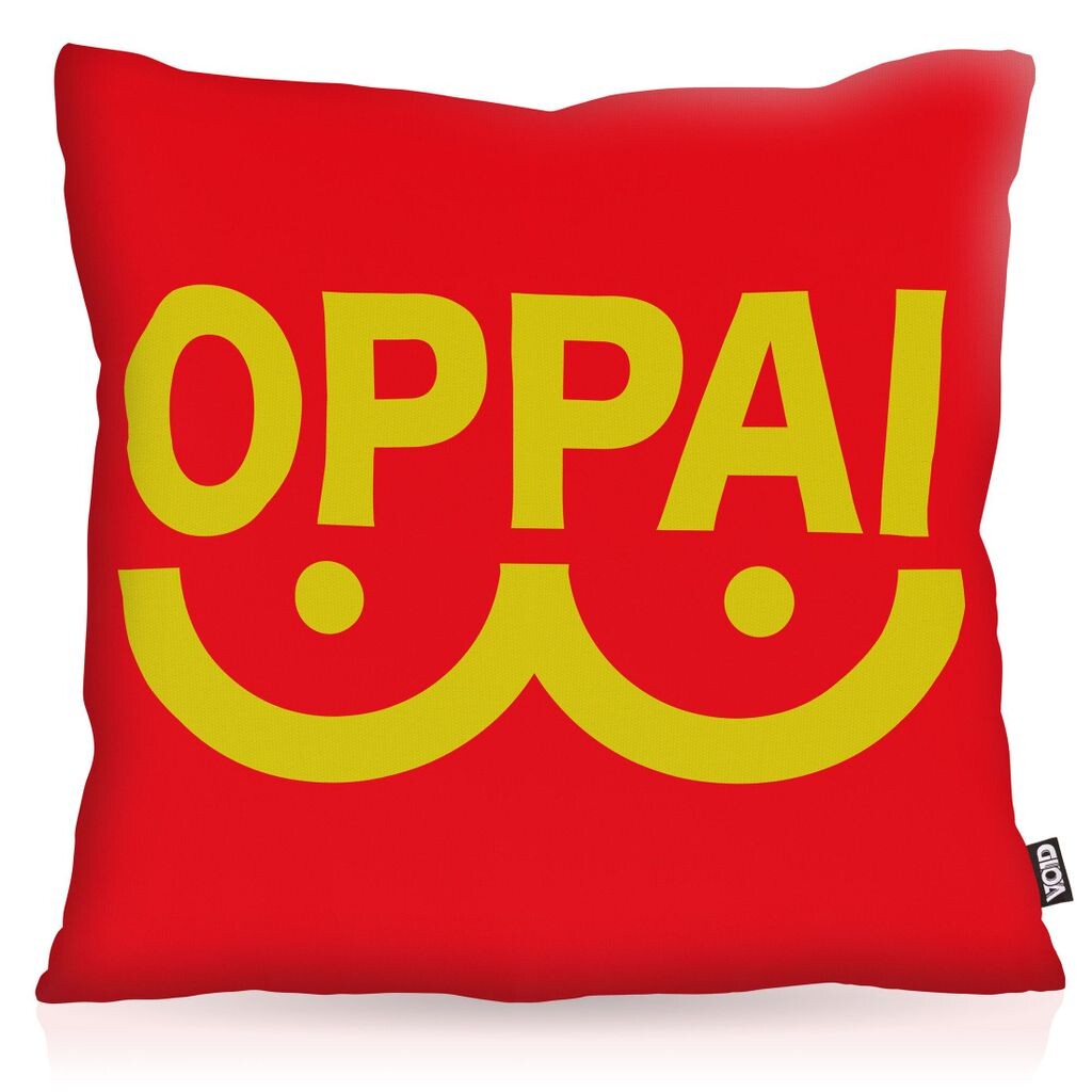 

Чехол на подушку VOID Oppai One Punch, чехол для подушки из полиэстера, водонепроницаемый, для улицы и в помещении, аниме-манга, размер подушки: 80 x 80 см, цвет подушки: красный
