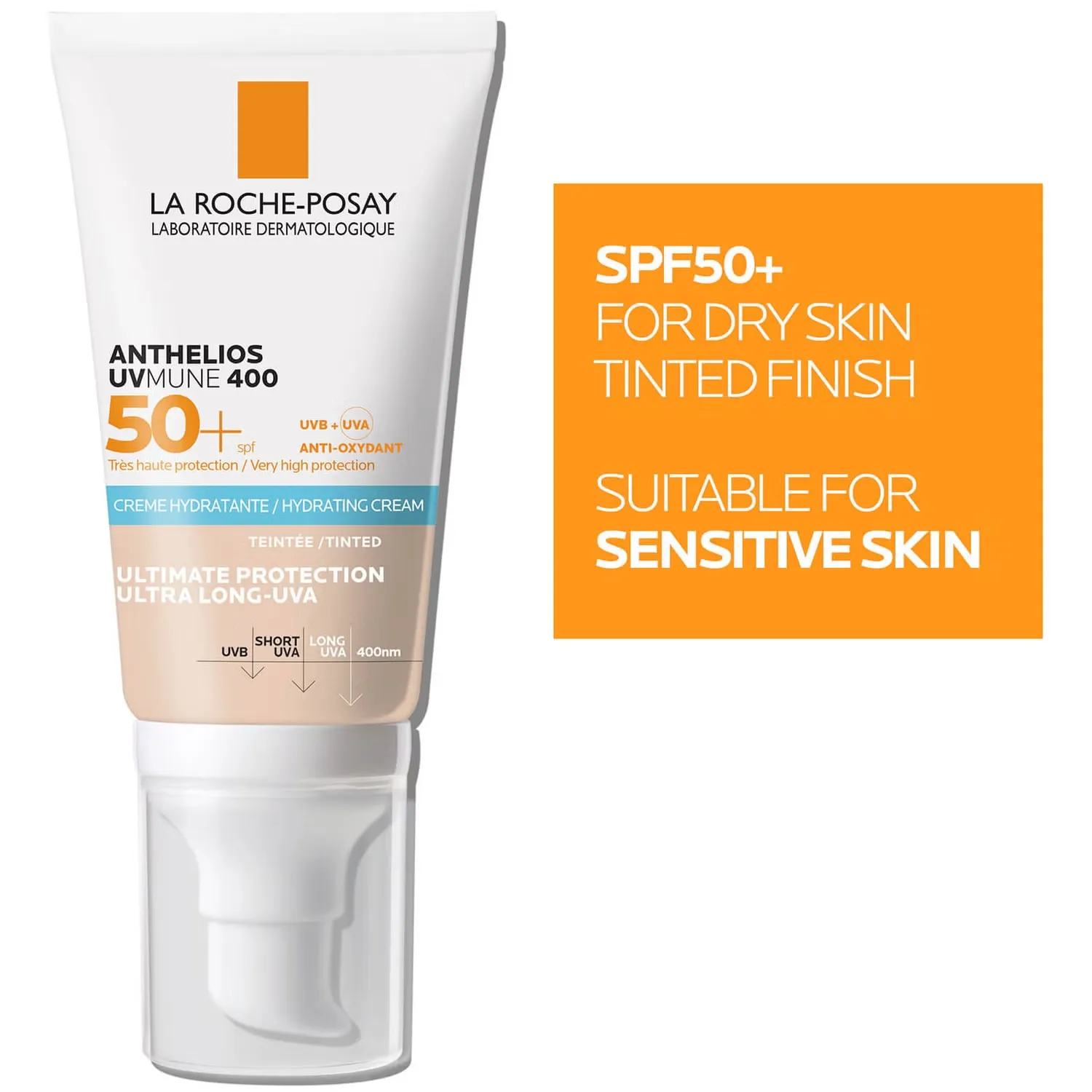 Anthelios UVMune 400 Увлажняющий солнцезащитный крем с оттенком SPF50 50 мл La Roche-Posay — фото 2
