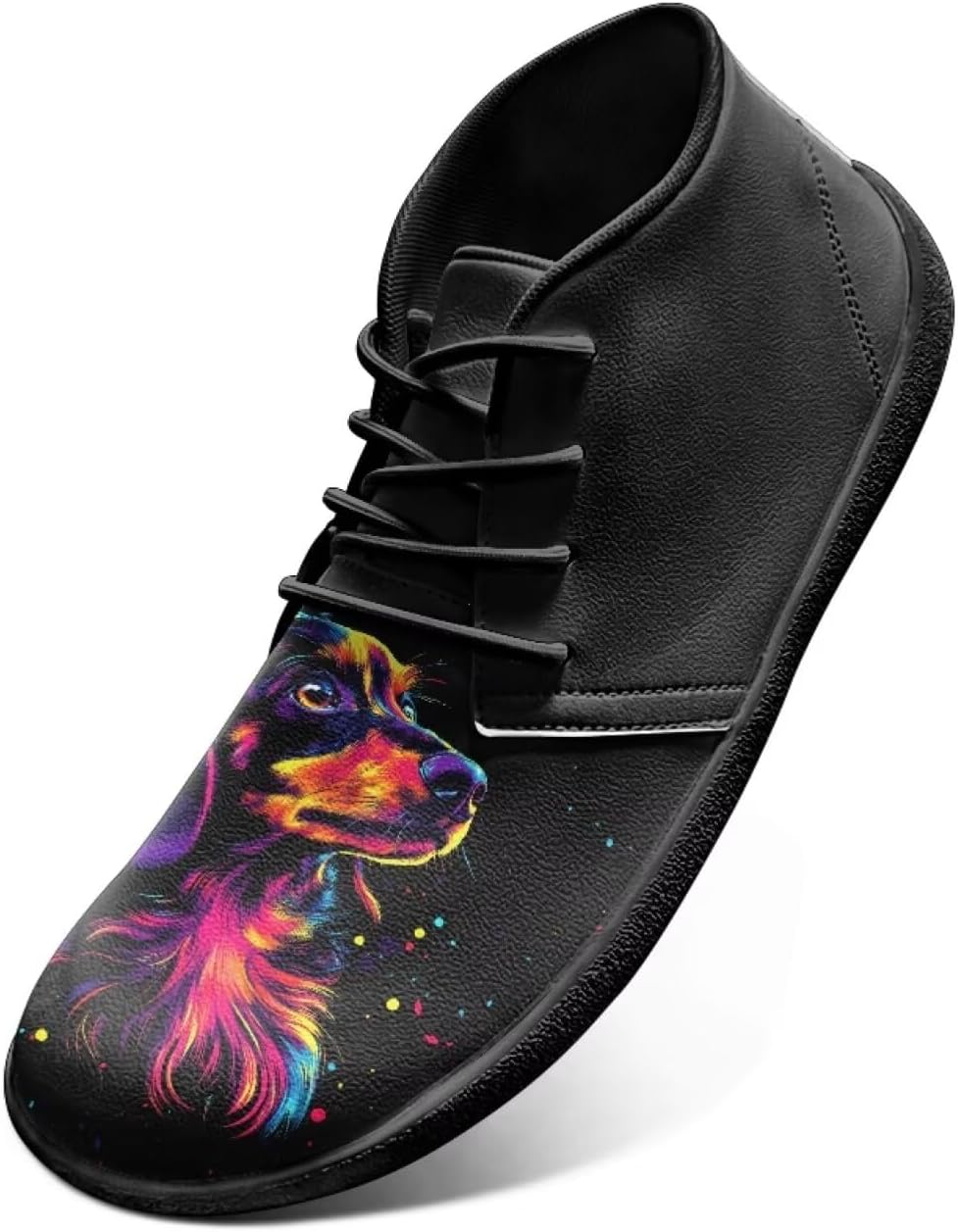 

Детские кроссовки для щенков Jeiento Mens, Широкий носок, Обувь для ходьбы с нулевым перепадом подошвы, Color Dachshund