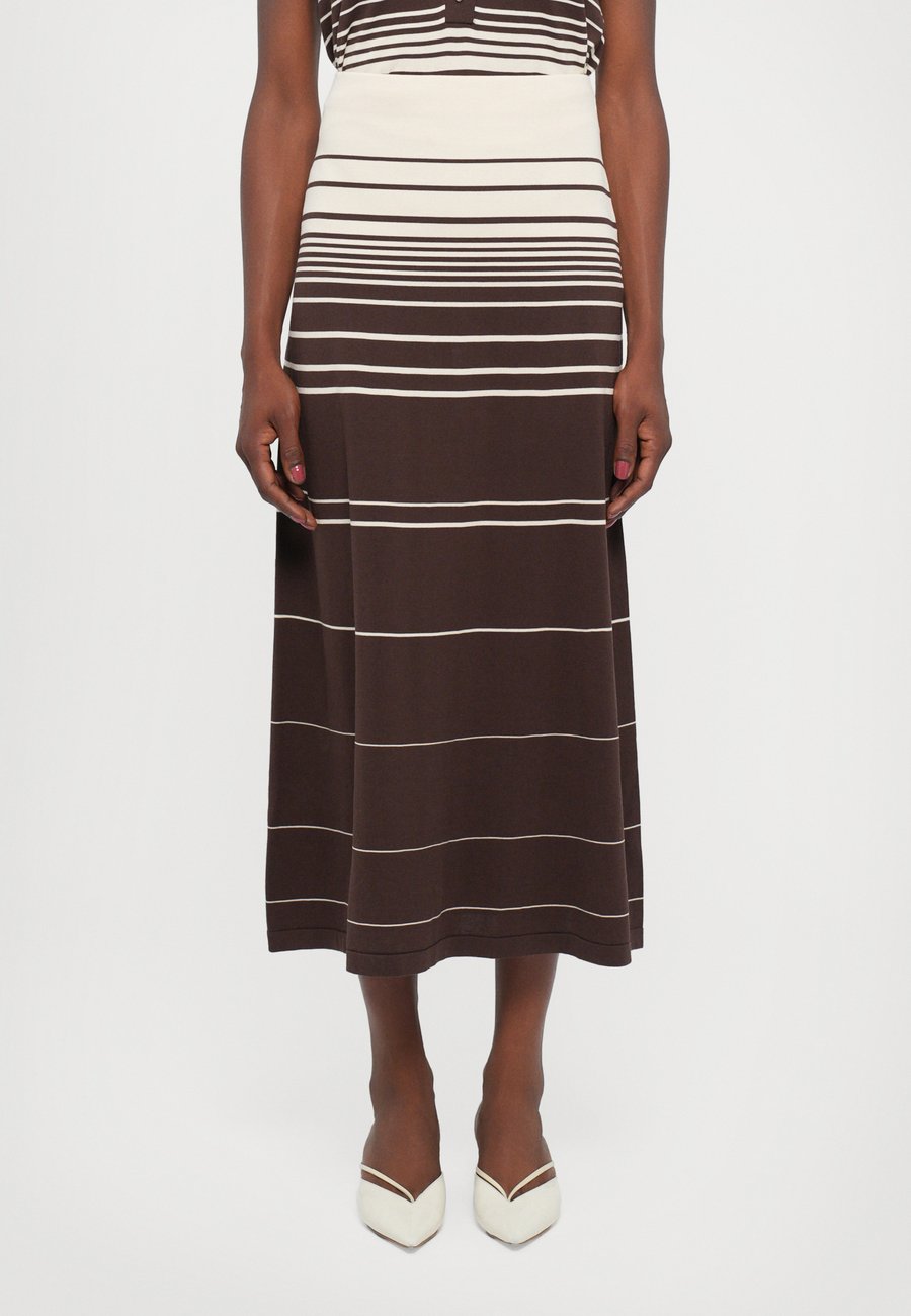 

Юбка Faithfull the brand CASIA MAXI SKIRT, Brown/Beige/Brown