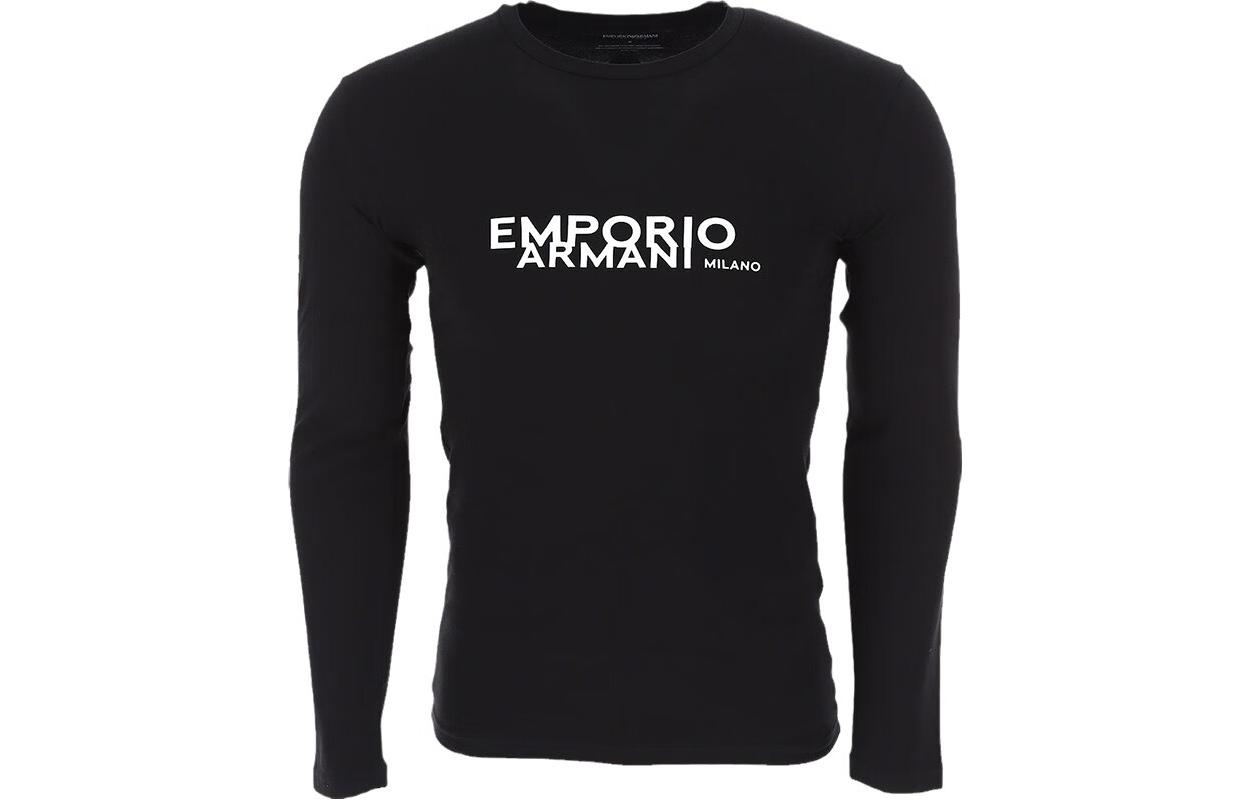 Emporio Armani Мужская футболка SS23, черная — фото 3