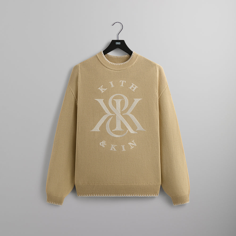 

Свитер Kith Crest Stitched Lewis Sweater, цвет Eternal
