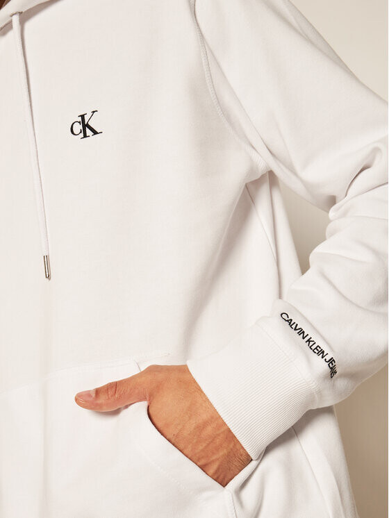 Толстовка обычного кроя Calvin Klein, экрю — фото 4