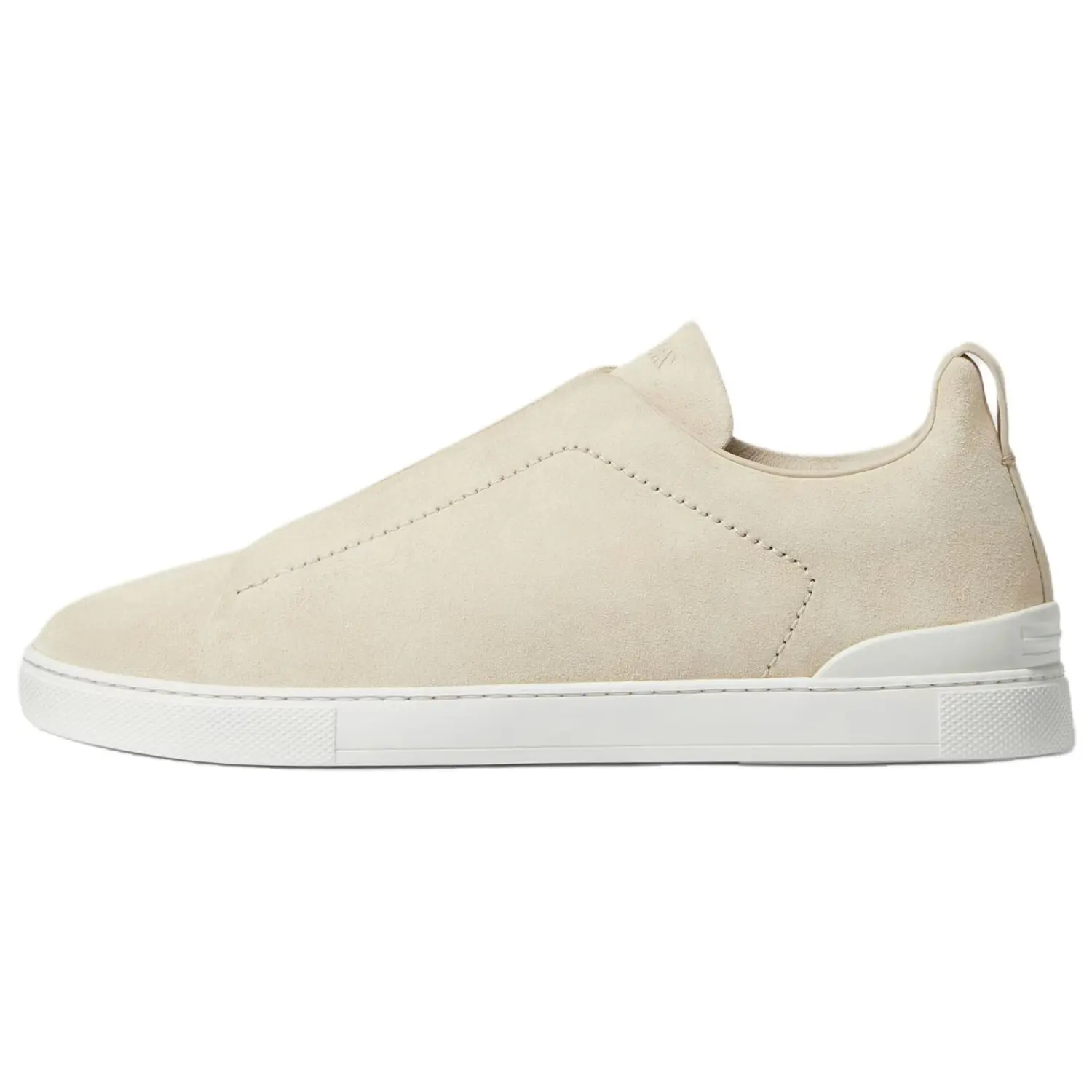 Ermenegildo Zegna Zegna Triple Stitch Low Top Skateboard Shoes мужские, бежевые