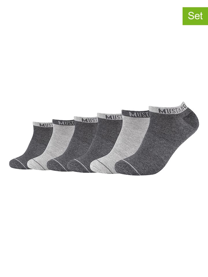 

Mustang Набор из 6 пар носков антрацитово-серого цвета