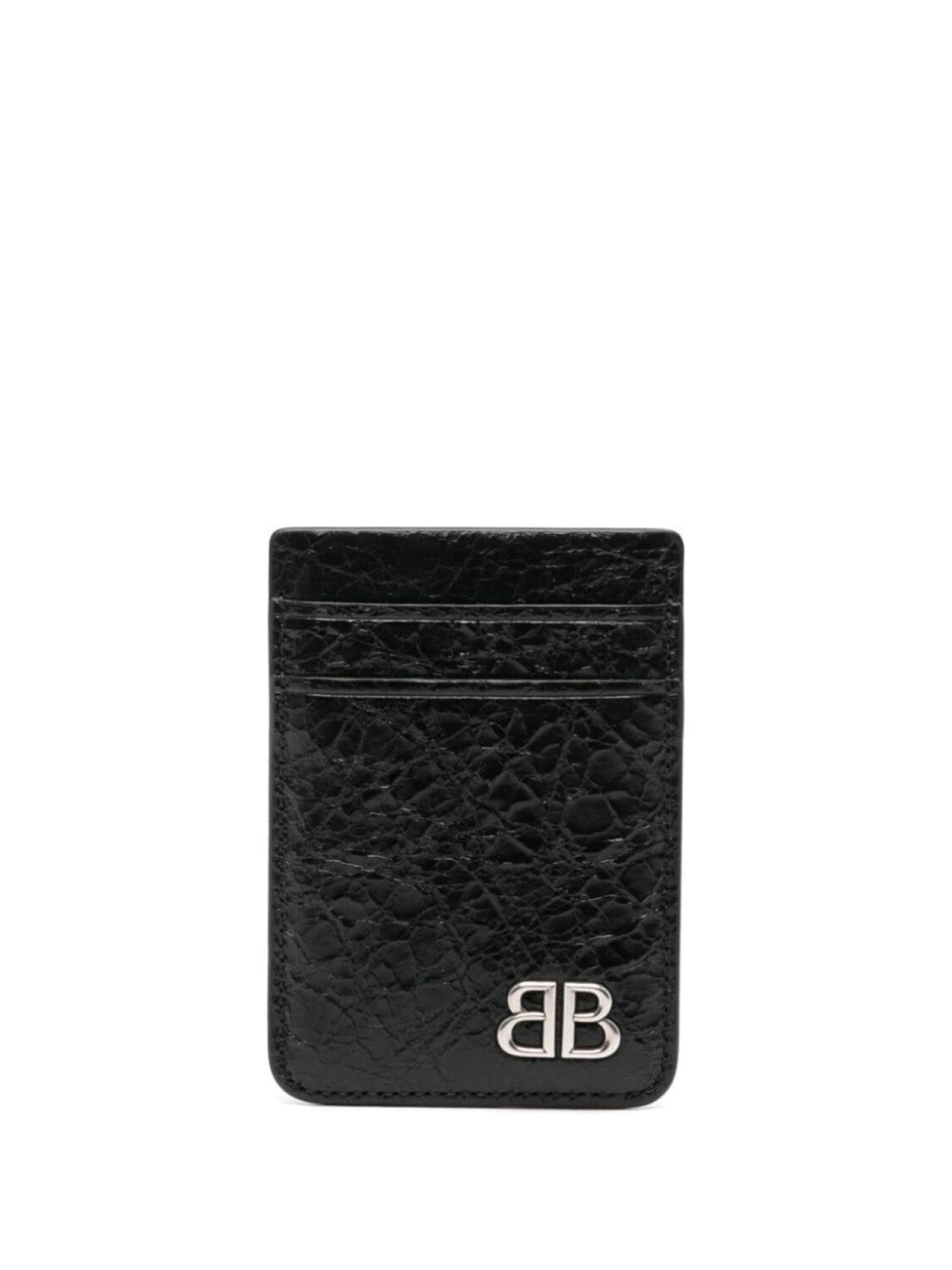 

Balenciaga кожаный держатель карт Monaco Magnet, черный