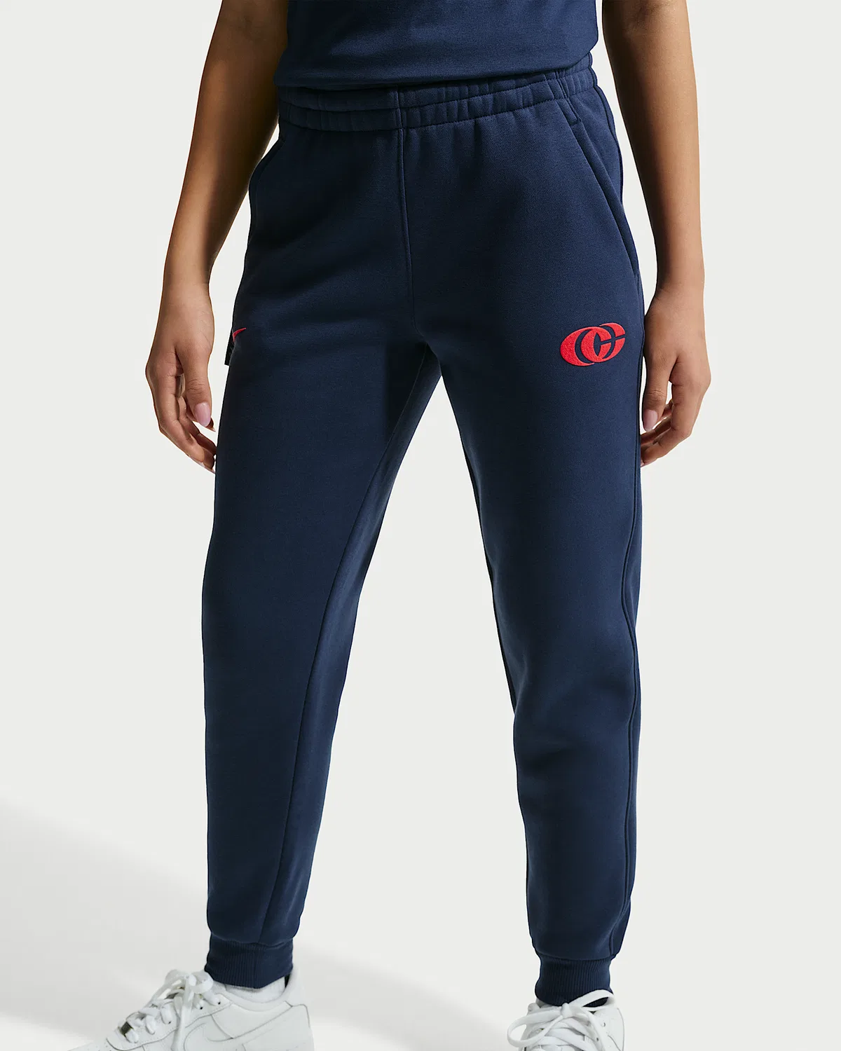 Детские флисовые штаны Caitlin Clark, Midnight Navy/University Red/University Red — фото 3