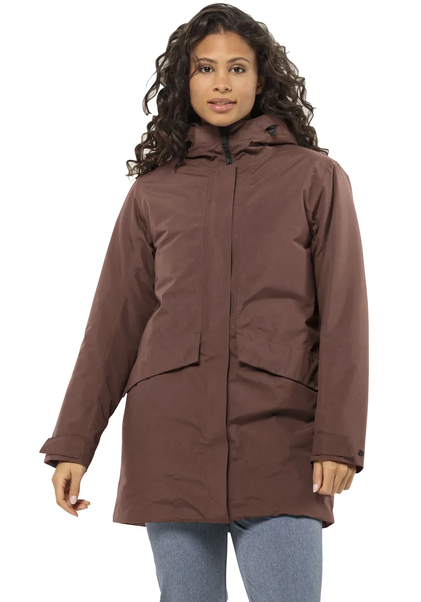 

Функциональная куртка Jack Wolfskin "TEMPELHOF COAT W", с капюшоном, с наполнителем из синтетического волокна, цвет Wild Ginger