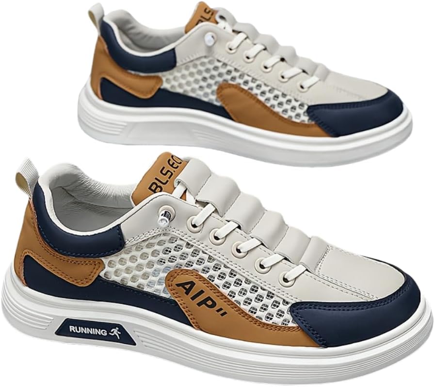 

Мужские дышащие кроссовки Hhhchpm с сеткой, мягкие, легкие, вентилируемые для повседневной носки на улице, хаки