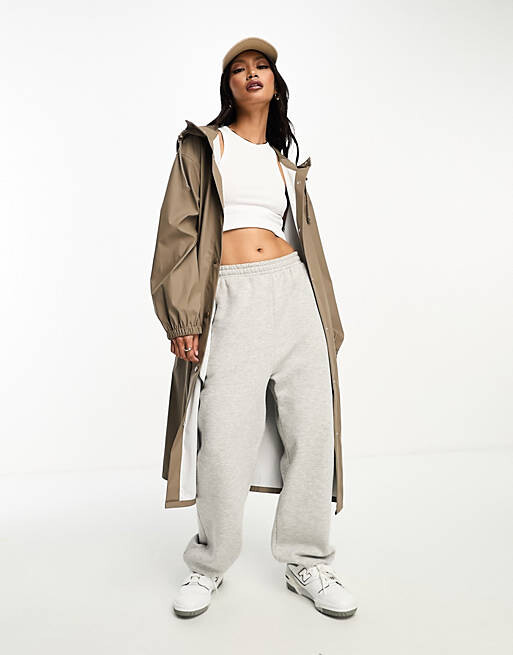 

Прорезиненная парка-дождевик ASOS DESIGN