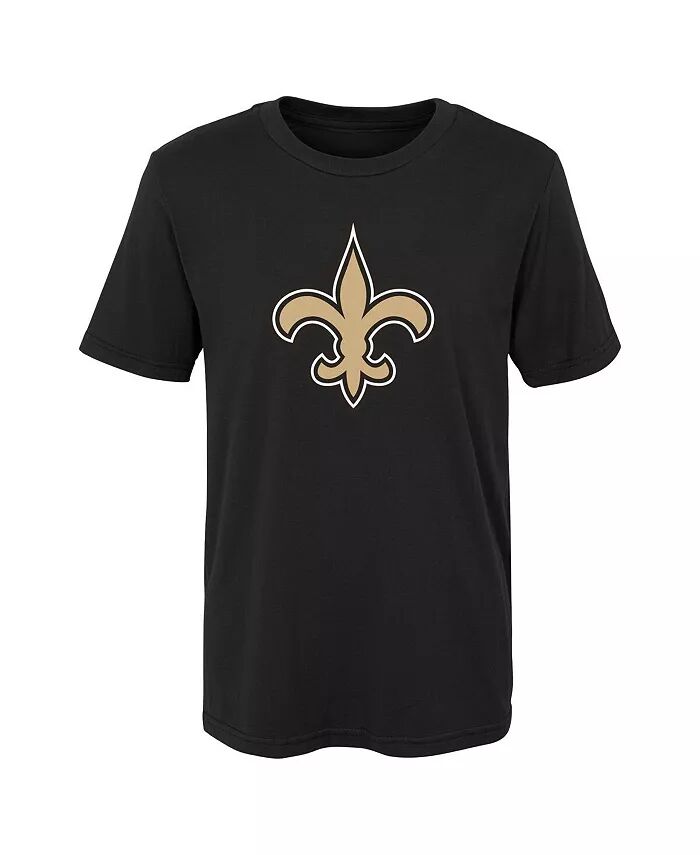 

Футболка с логотипом New Orleans Saints Primary для мальчиков и девочек, черная Outerstuff