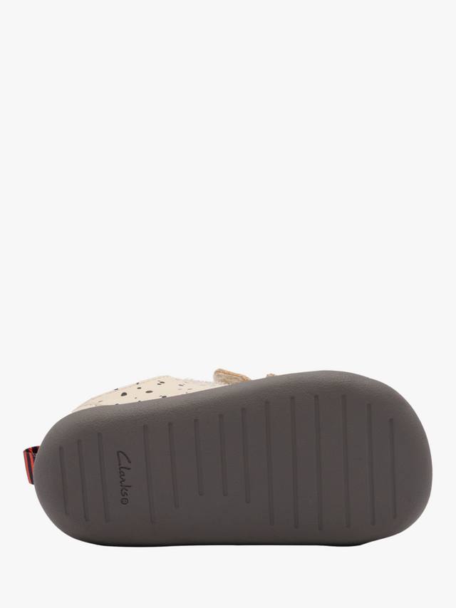 Детские кожаные туфли Roamer Wish T Clarks, Off White Print — фото 3