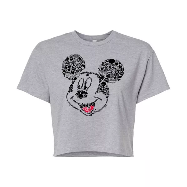 

Футболка с коротким рукавом и принтом Микки Мауса для детей Disney, серый