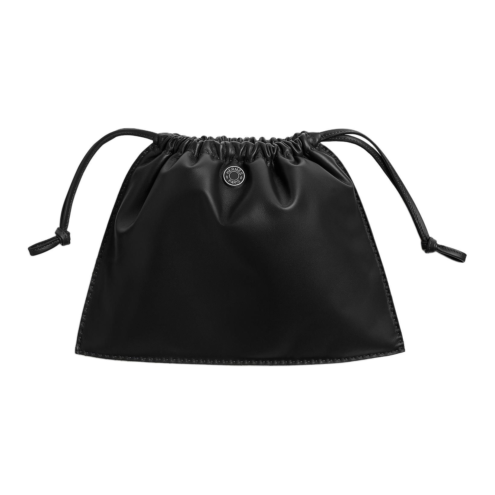 

HERMES Сумка Pilo Milo из ягненка и телячьей кожи Swift женская черная