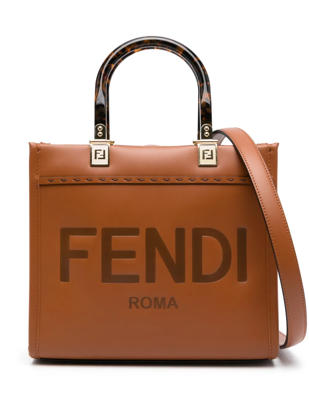 

Маленькая сумка-тоут Sunshine FENDI, коричневый