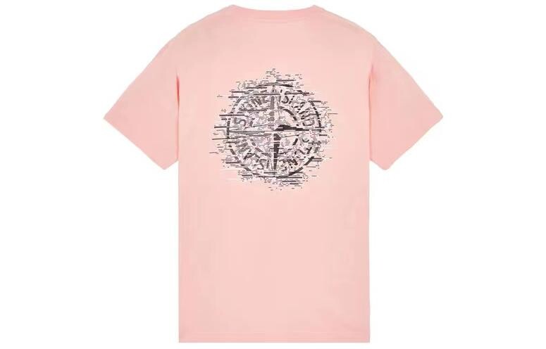 

Футболка мужская розовая Stone Island, розовый