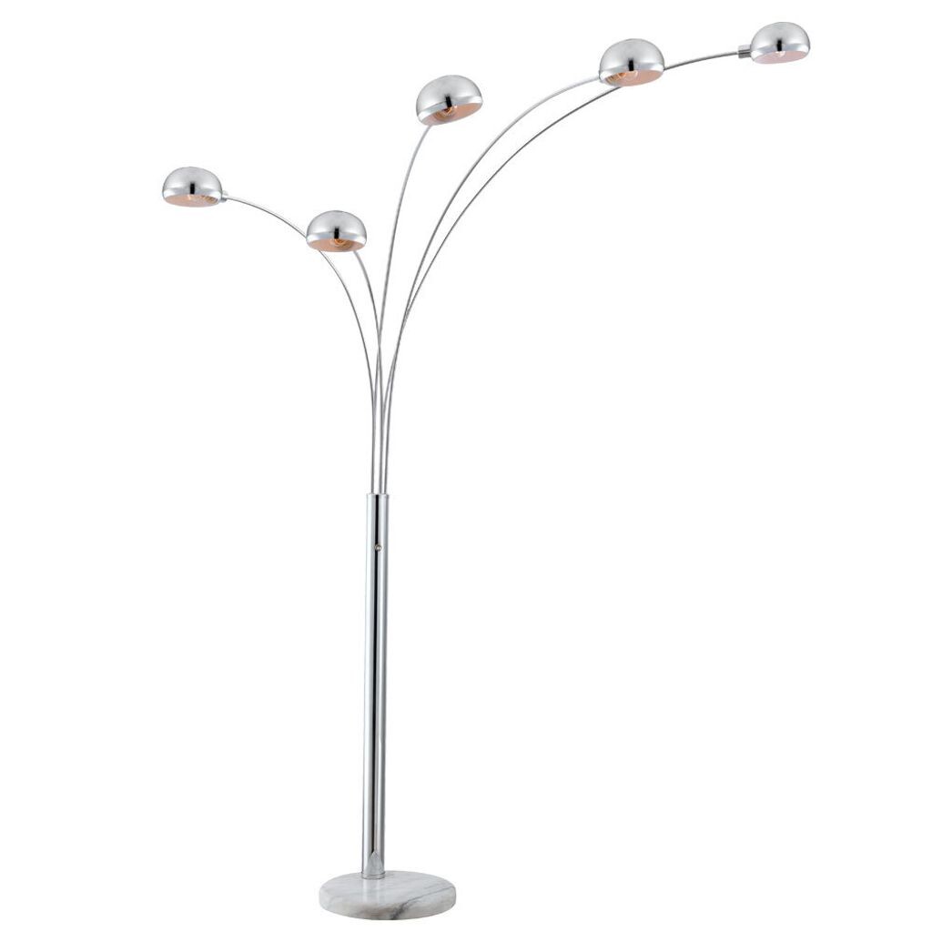 

Торшер, мрамор, серебро, 5 лампочек, В 200 см Globo Lighting