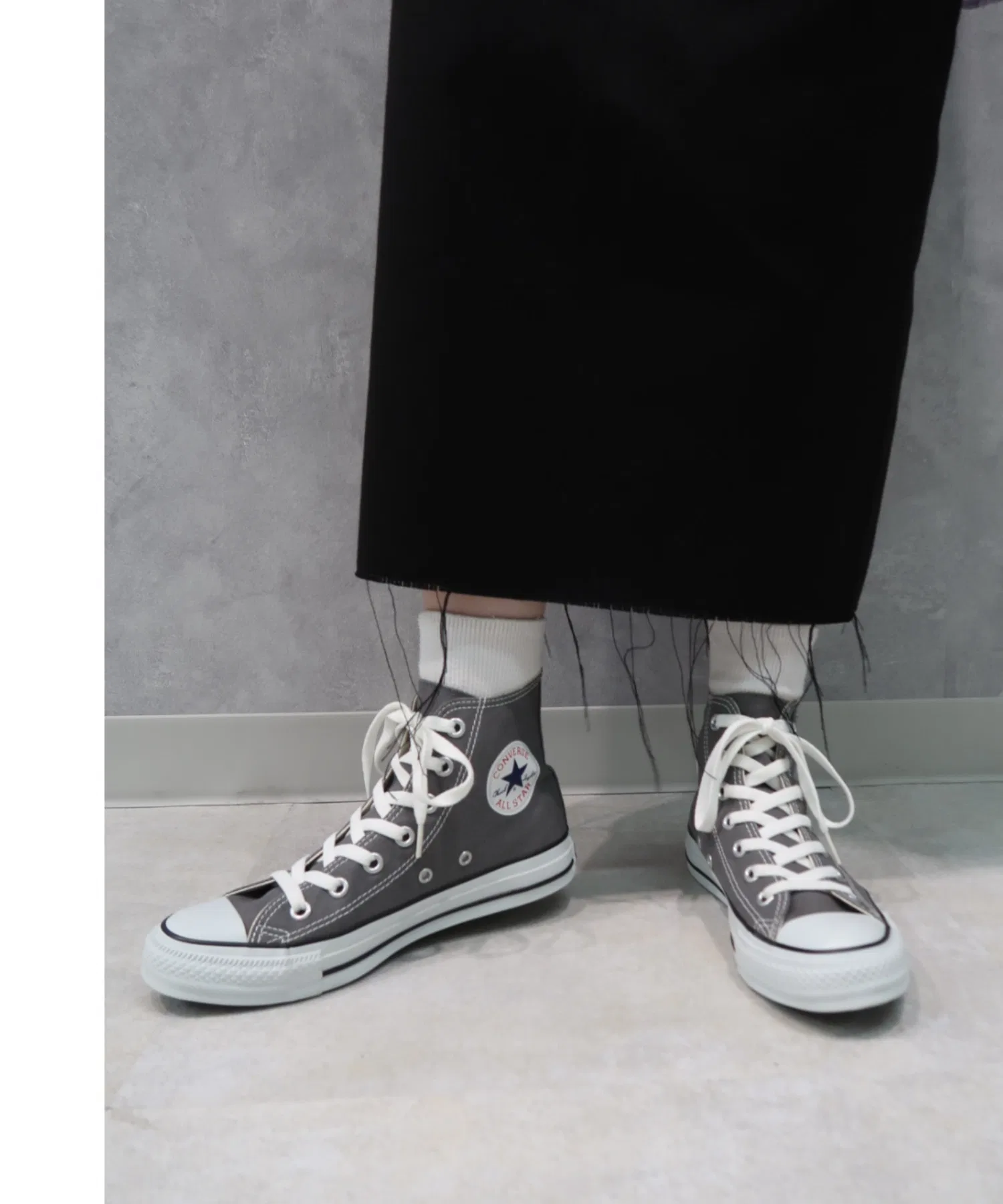 Унисекс высокие кеды CONVERSE CANVAS ALL STAR HI серые — фото 2