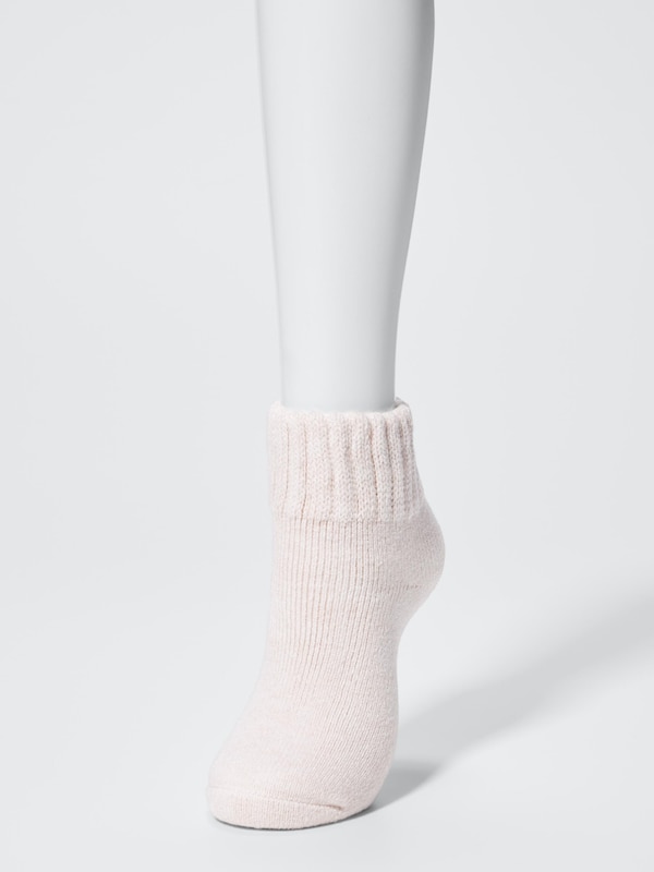 Домашние носки Heattech с ворсом Uniqlo, 30 natural — фото 3