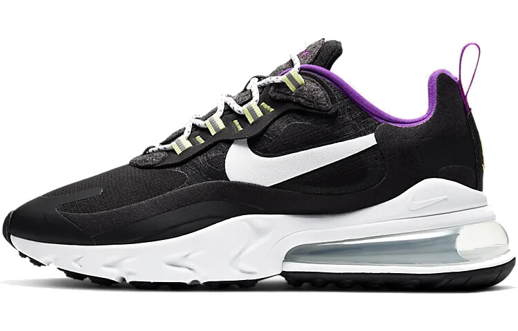 

Nike Air Max 270 React SE черный белый яркий фиолетовый (женские)